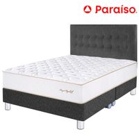 Dormitorio PARAISO Royal Elizabeth Gris King +2 Almohadas Viscoelásticas