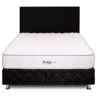Dormitorio EL CISNE Kaly Negro 2 Plazas + 2 Cajones
