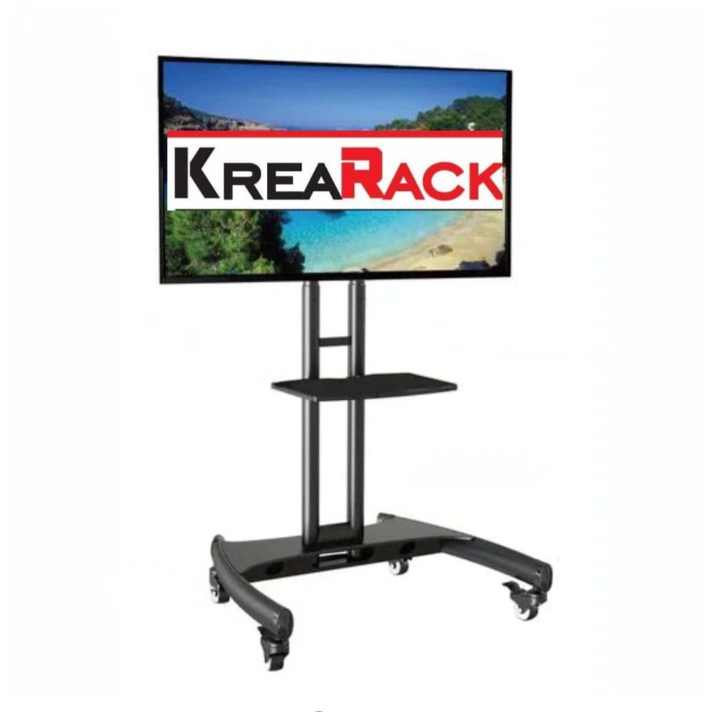 Rack para Tv Pedestal Elegante 32 a 70 de Piso Krearack Negro - Promart