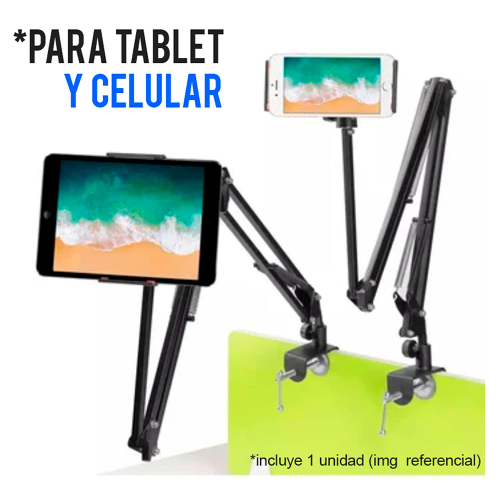Soporte Flexible de brazo largo para tableta, soporte para cama,  escritorio, teléfono, tableta, Xiaomi Pad, Huawei