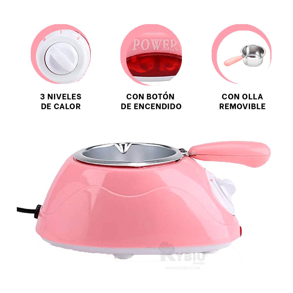 Electrica Olla Chocolatera con Moldes Rosado - Promart