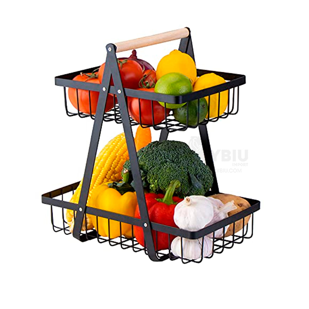 Soporte de Frutero de Metal 2 Pisos