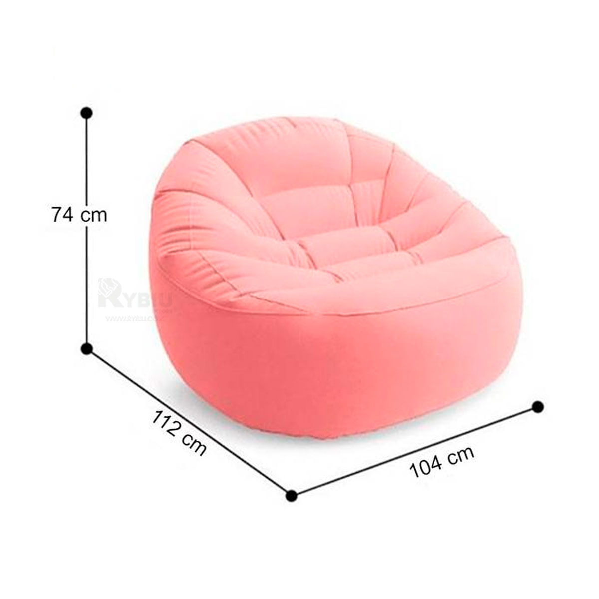 Sofa Sillon Rosado de Marca Puff
