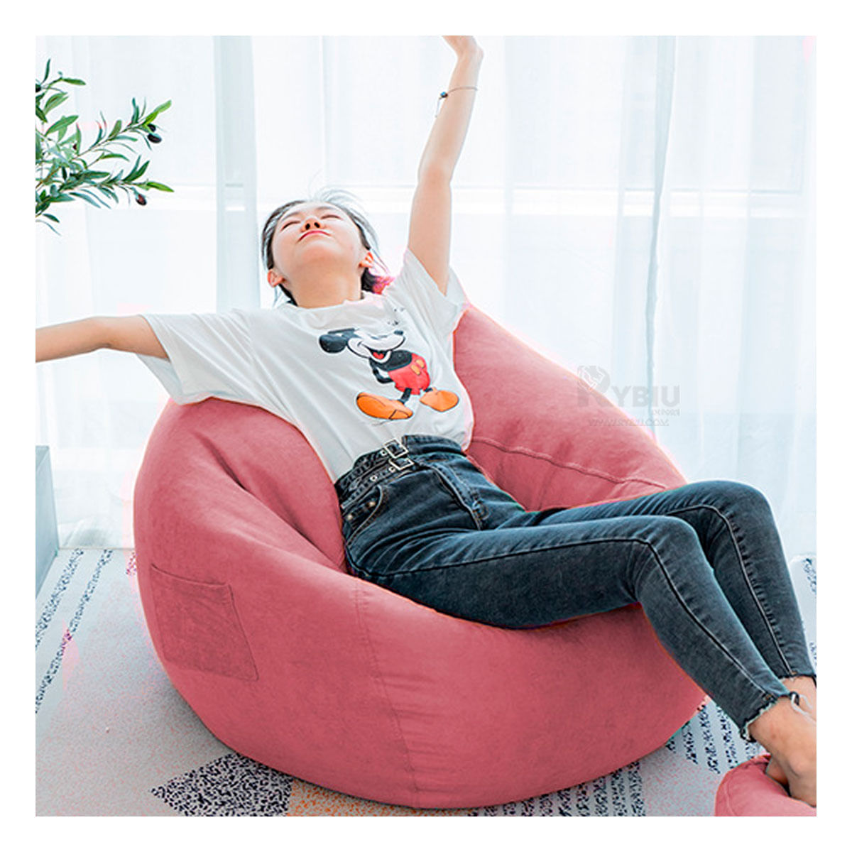 Sofa Rosado de Buena comodidad para su Hogar