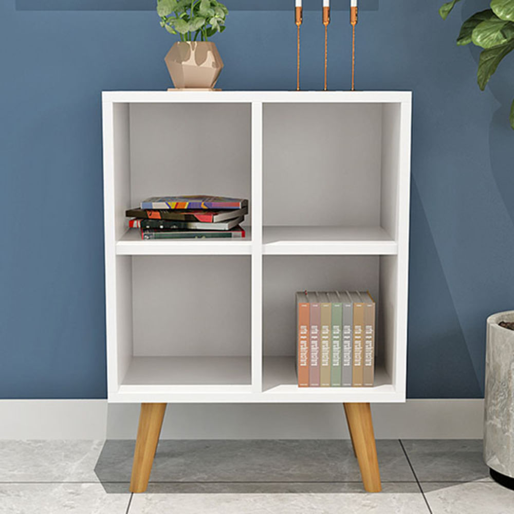 Mesa Auxiliar Vintage Moderno Renzo Blanco