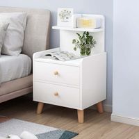 Velador Vintage Dulce 2 Cajones Blanco