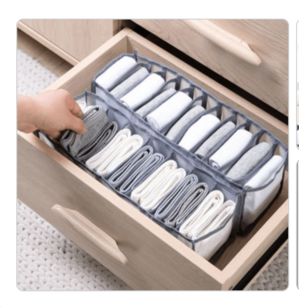 Pack de 4 Organizadores de Ropa Interior y Medias
