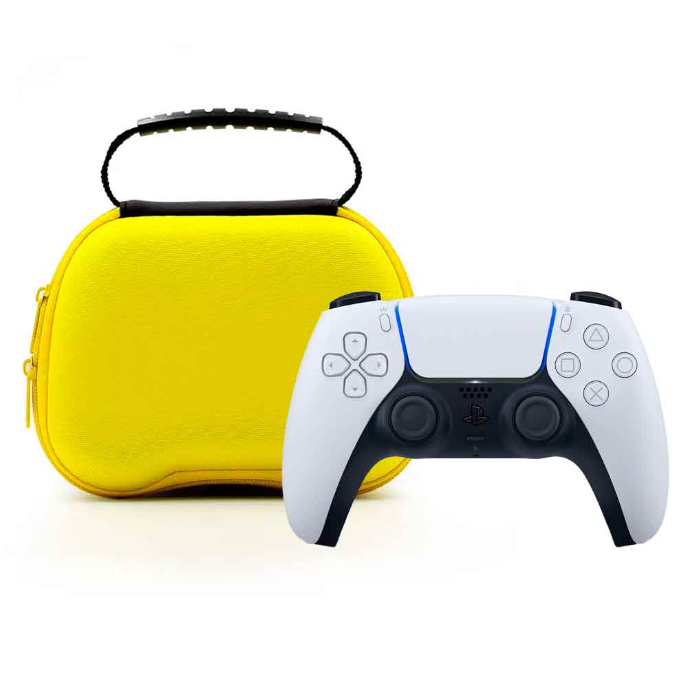 Estuche para Mandos PS5 PS4 Xbox Nintendo Switch Rígido Amarillo