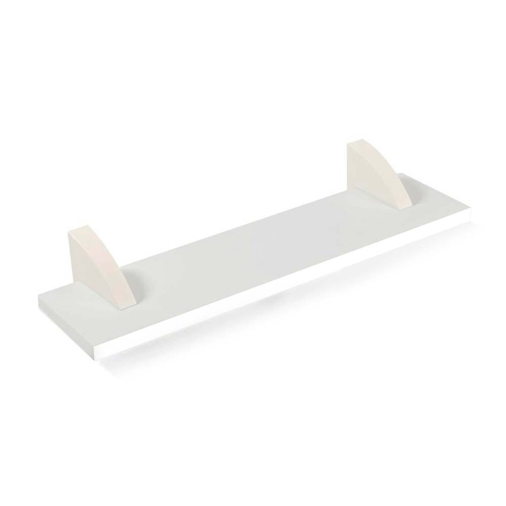 Repisa Concept con soportes Blanca 15mm 8 x 40 cm Prat-K