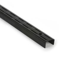 Pilar ranurado doble Negro 32 cm Ducasse