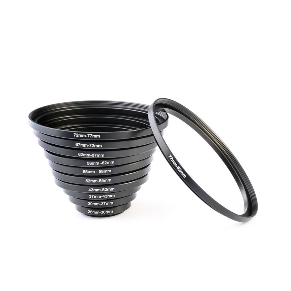 Anillo Adaptador De Filtro Step-Up 49mm A 58mm Para Objetivos De Cámara | De Metal, Ligero Y De Alta Precisión
