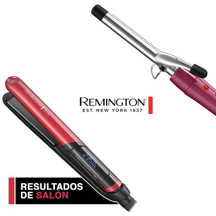 Combo Remington Rizador Chrome Curls  Alisadora Remignton Silk