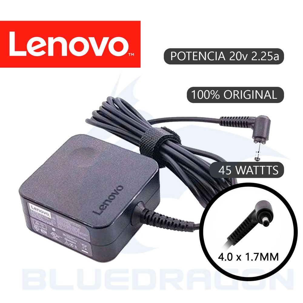 Cargador Lenovo ideapad 20v 2.25a 45w (4.0x1.7 mm) - Promart
