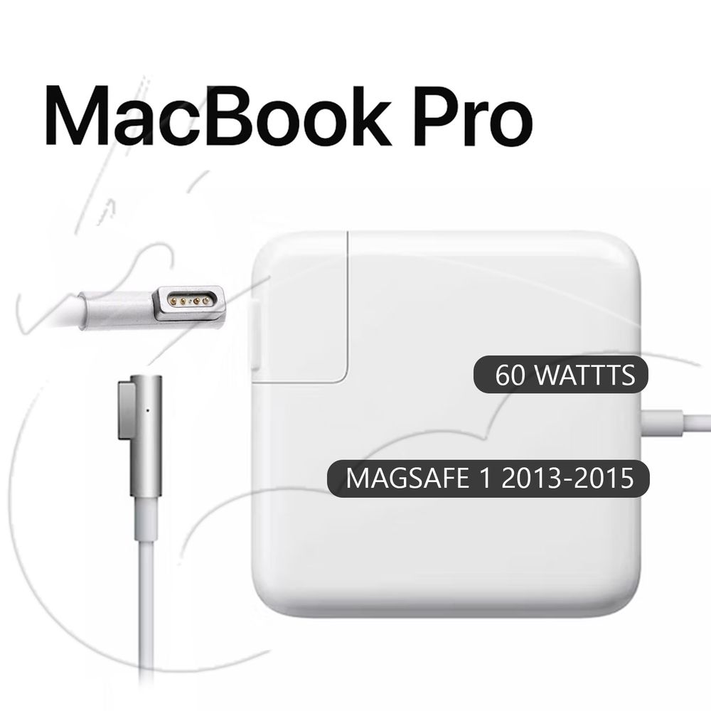 Cargador MacBook Pro (13- 15) 60w Magsafe 1 - Cargador Compatible con  MacBook Pro (13- 15) 60w Magsafe 1