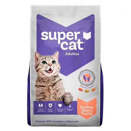 Comida para Gatos Supercat Adulto de Sardina y Trucha 9kg Comida para Gatos Supercat Adulto de Sardina y Trucha 9kg