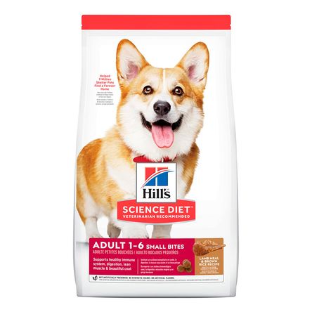 Comida para Perros Adultos Hills Science Diet Bocado Pequeño Sabor Cordero 2kg