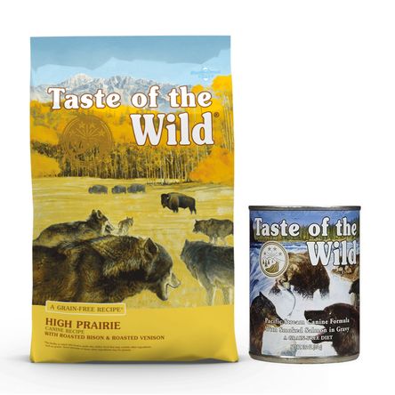 Comida Taste Of Wild Prairie Canine Bisonte Venado 12Kg+Pate