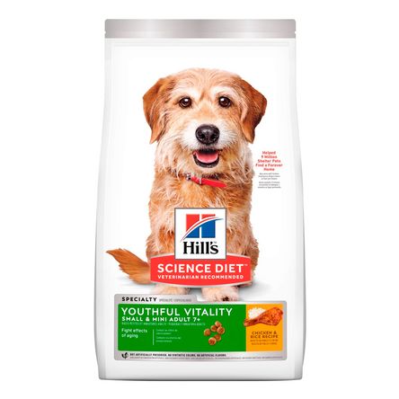 Comida de Perro Adulto Mayor +7Años Hills Science Diet Raza Pequeña o Mini 1.6kg