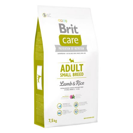 Comida para Perros Adultos Raza Pequeña Brit Care Cordero y Arroz 7.5kg