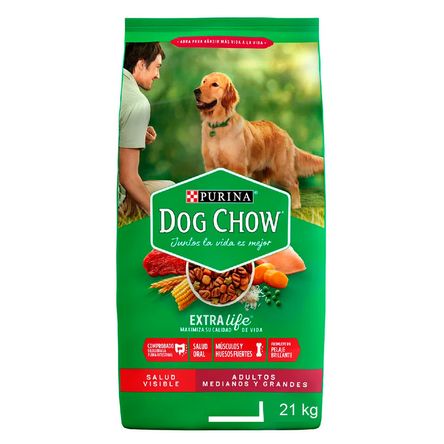 Comida para Perros Adultos Raza Mediana y Grande Dog Chow 21kg