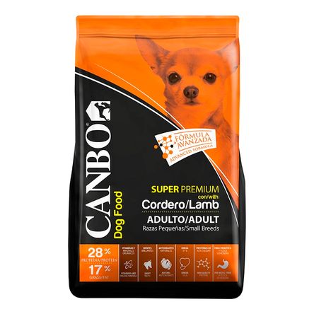 Comida para Perros Adultos Canbo Premium Cordero Raza Pequeña 7kg