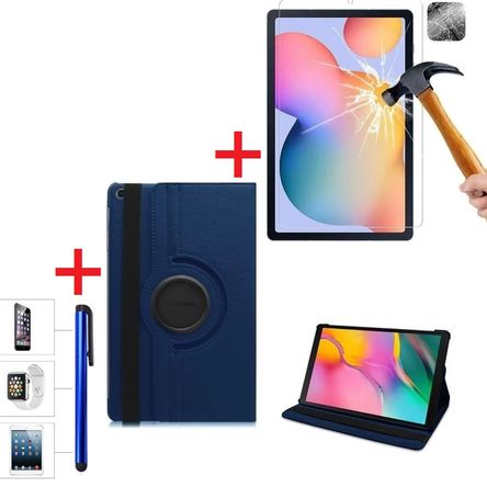 Funda Giratoria + Mica Vidrio + Lapiz Tactil para Samsung Tab S6 Lite 10.4