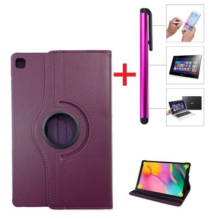 Funda Case de Cuero Giro 360° + Lapiz Tactil para Samsung Tab S6 Lite 10.4