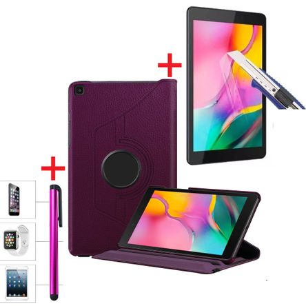 Funda Giro 360° + Mica Vidrio + Lapiz Tactil Para Samsung Tab A 8.0 2019 SM-T290  CASE Y COVERS