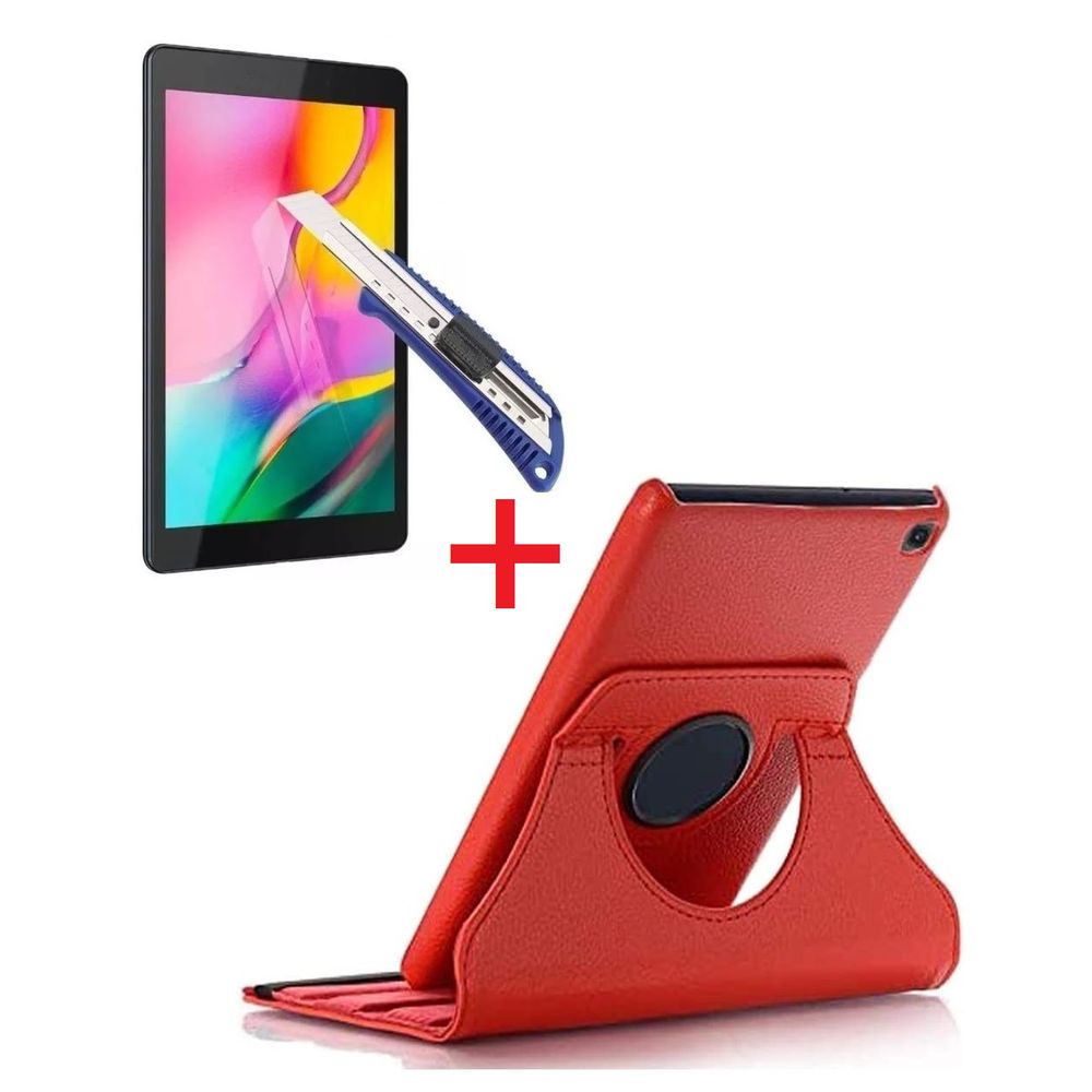 Funda Flip Cover 360° + Mica de Vidrio para Samsung Tab A 8.0 2019 SM-T290 Funda Flip Cover 360° + Mica de Vidrio para Samsung Tab A 8.0 2019 SM-T290