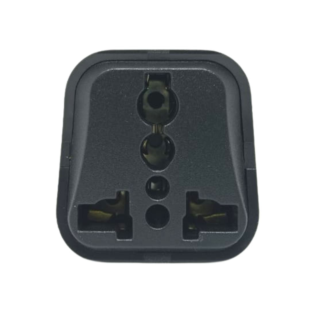 Adaptador X2 Unid Enchufe Multiple Plano Op603 A3 Opalux Negro