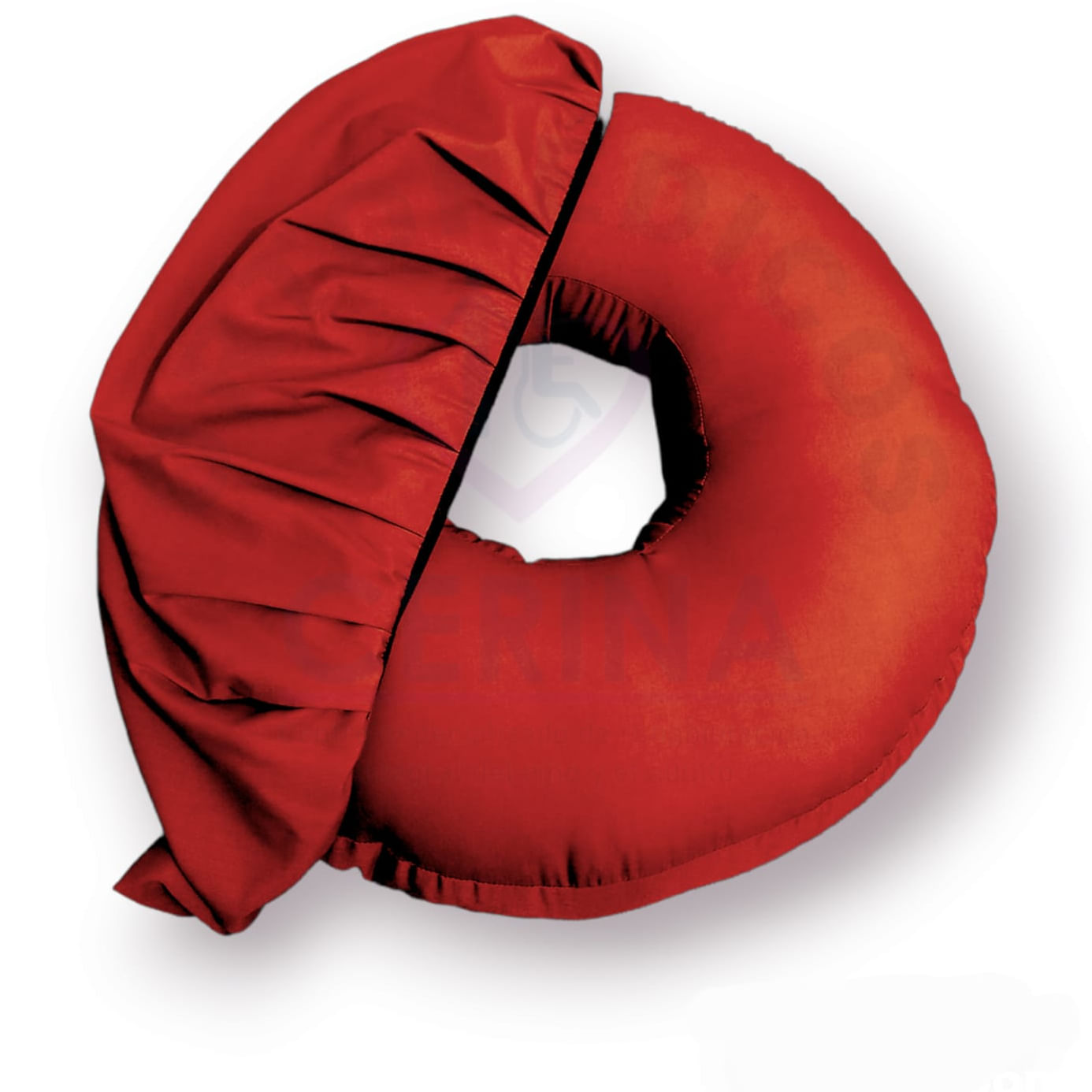 Rodete Ortopédico para asiento Tamaño Jumbo con funda Rojo