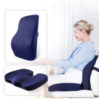 Cojín y Respaldar Viscoelástico con Gel para Silla o Auto