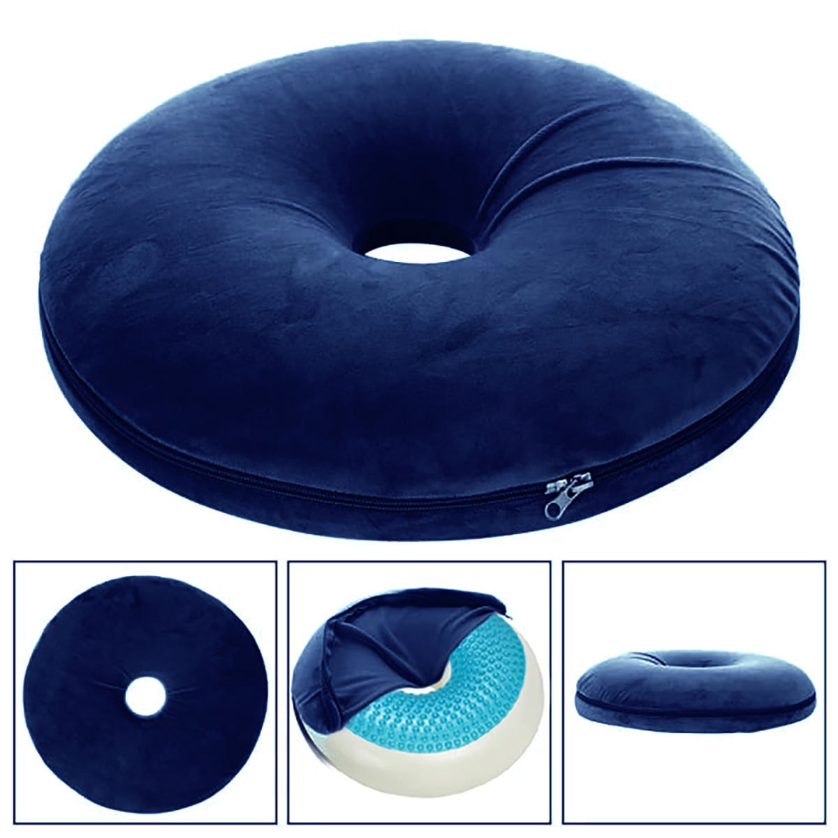 Cojin Picaron Viscoelastico con Gel y Funda