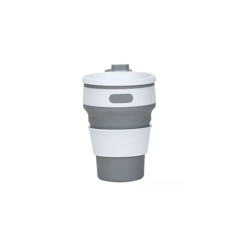 Vaso Plegable de Silicona Ununa Gris de 350ml