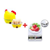 Combo Hervidor de Huevos en Forma de Gallina + Balanza Gramera
