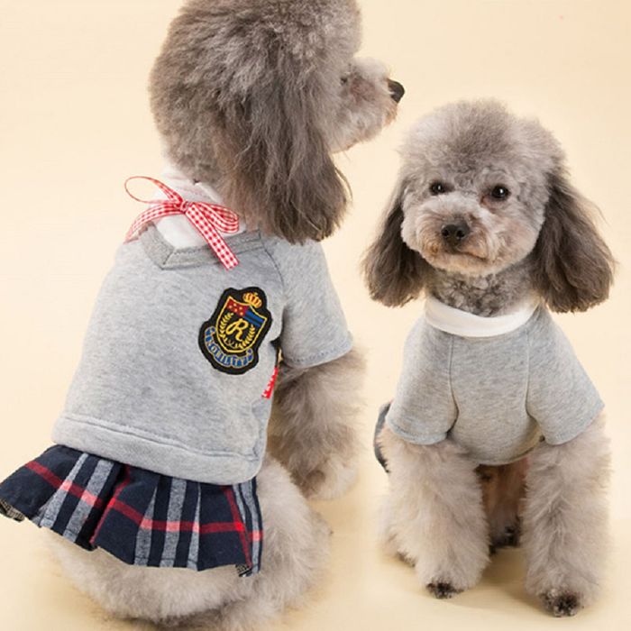 Uniforme de Mascota para Perros Pequeños y Medianos Vestido L