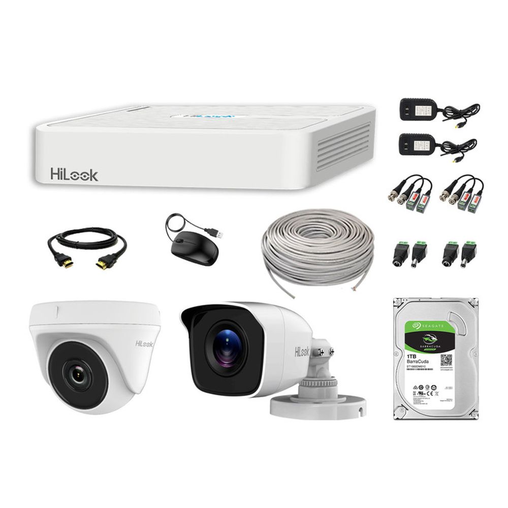 Kit Cámaras De Vigilancia 1080p Full Hd Hilook Para Exterior 4