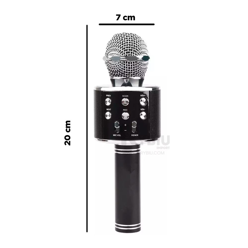 Micrófono Karaoke Para Niños Con Soporte De Pie | Altura Ajustable 80-110 Cm, Requiere 3 Pilas AAA | Juguete Musical Para Fiestas Y Aprendizaje