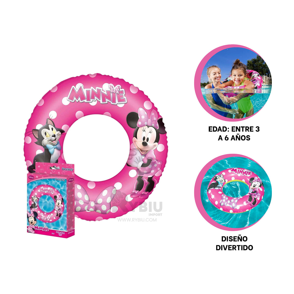 Flotador Aro de Minnie Infantil