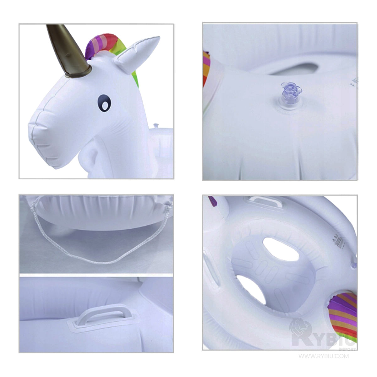 Flotador Inflable de Unicornio Multicolor