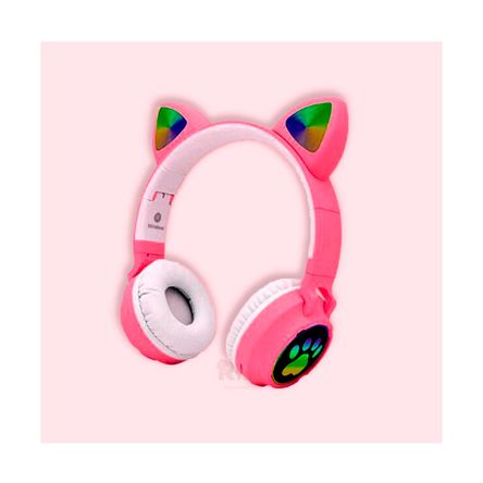 Audifono Cat Bluetooth Color Fucsia RYBIU IMPORT
