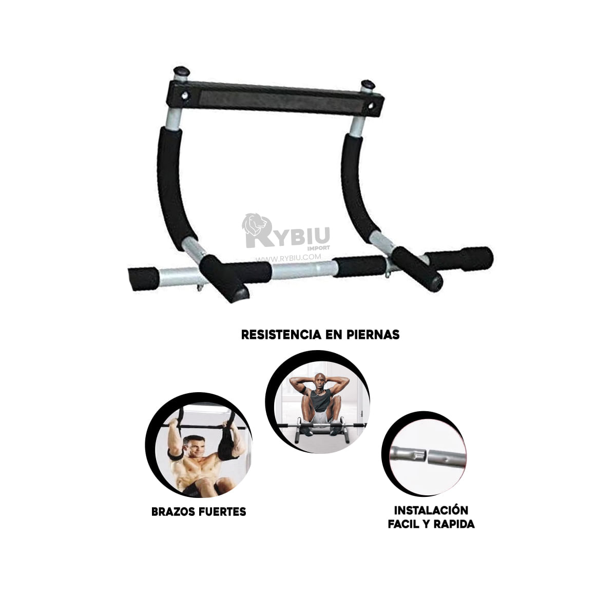 Barra para Pared Multifuncional de Acero