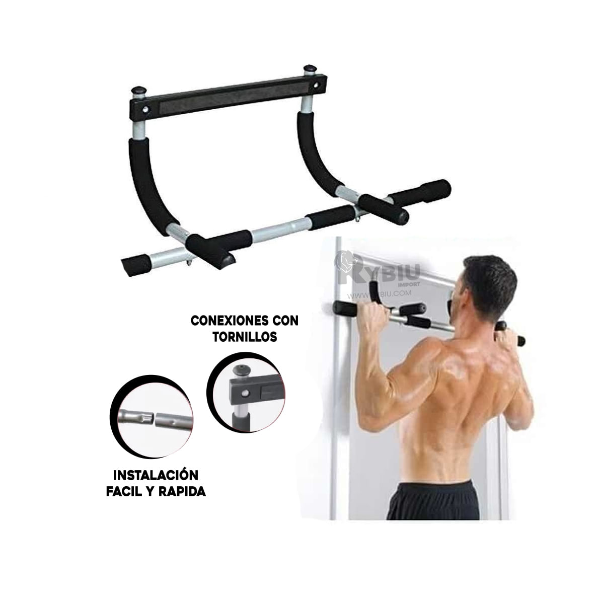 Barra para Puerta Entrenamiento 110 kg