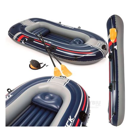 Bote Inflable Hydro-Force Treck X3 Set Bestway 307 cm x 126 cm Bote Inflable Hydro-Force Treck X3 Set Bestway 307 cm x 126 cm