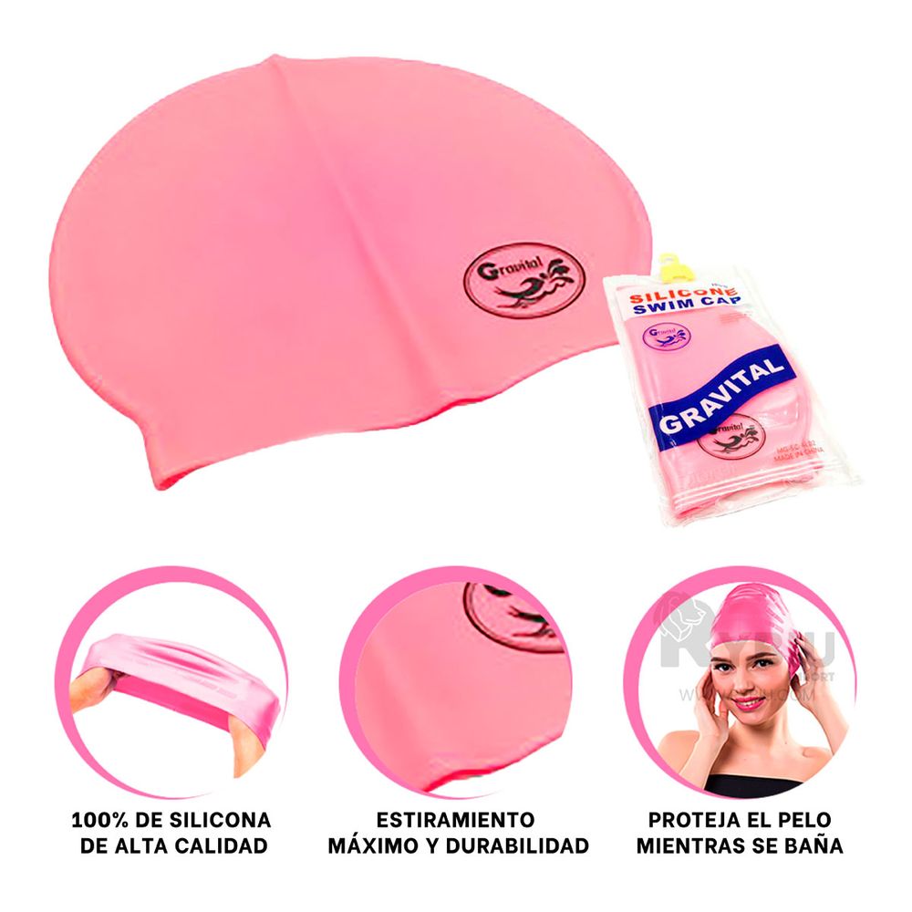 Gorro para Natacion Rosado Gorro para Natacion Rosado
