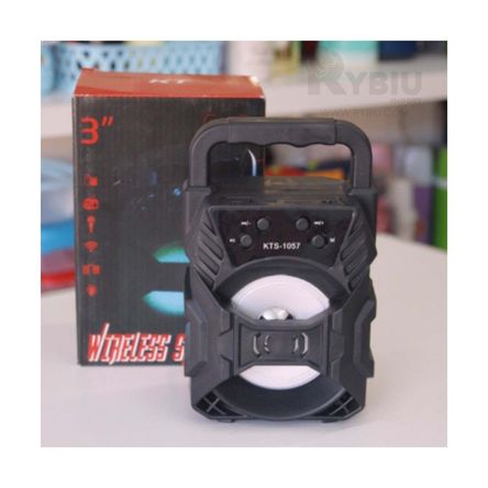 Parlante Chico Portatil Negro KTS 1057 Parlante Chico Portatil Negro KTS 1057