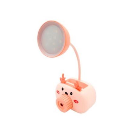Lámpara de escritorio multifuncional Tajador portalápices Reno rosado