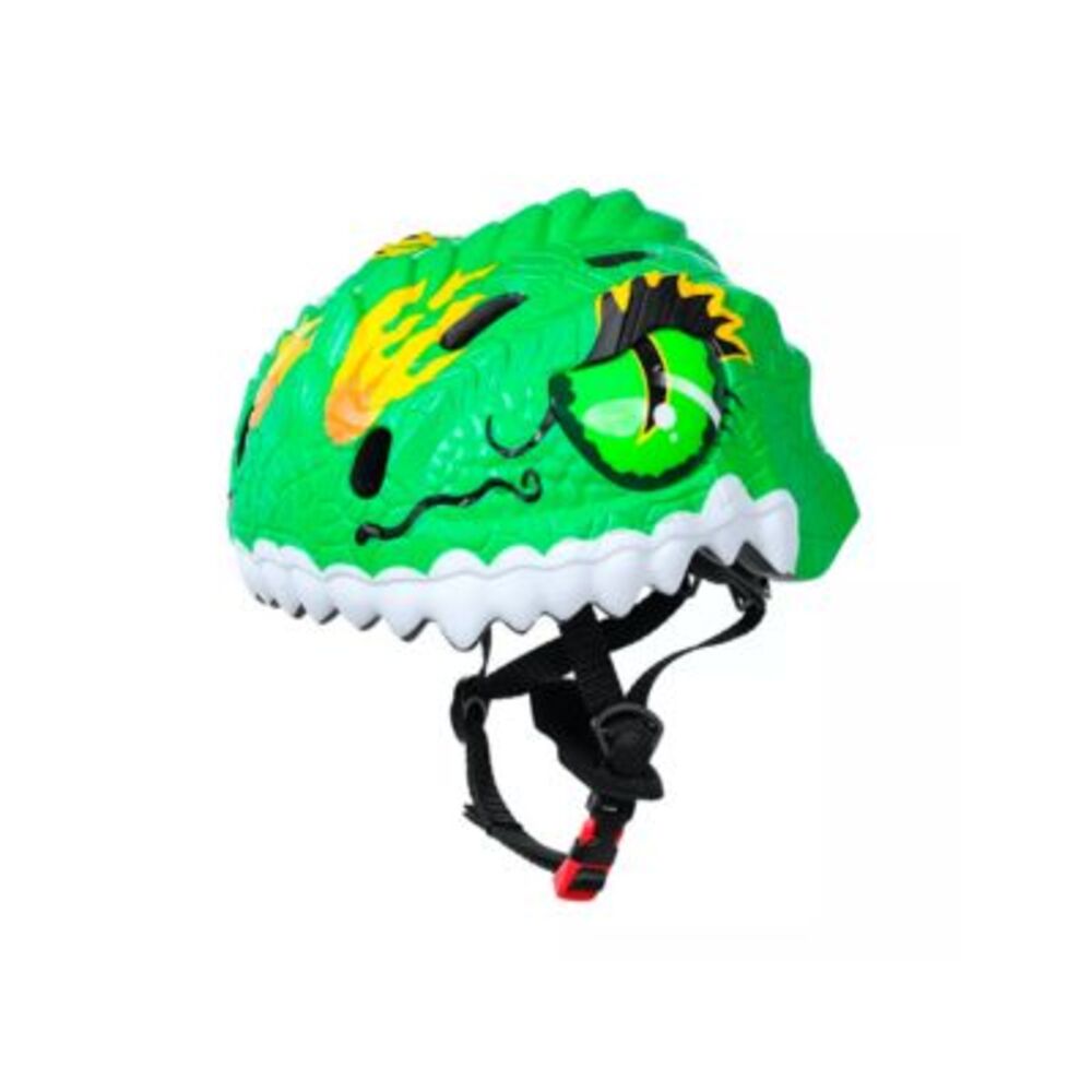 Casco de bicicleta Infantil Dinosaurio Verde