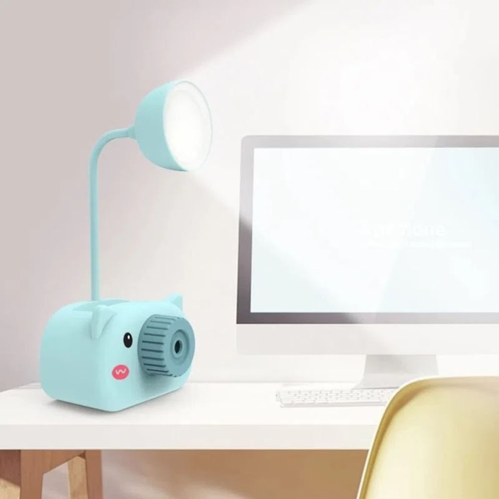 Lámpara Led de Escritorio con Tajador Lámpara Led de Escritorio con Tajador