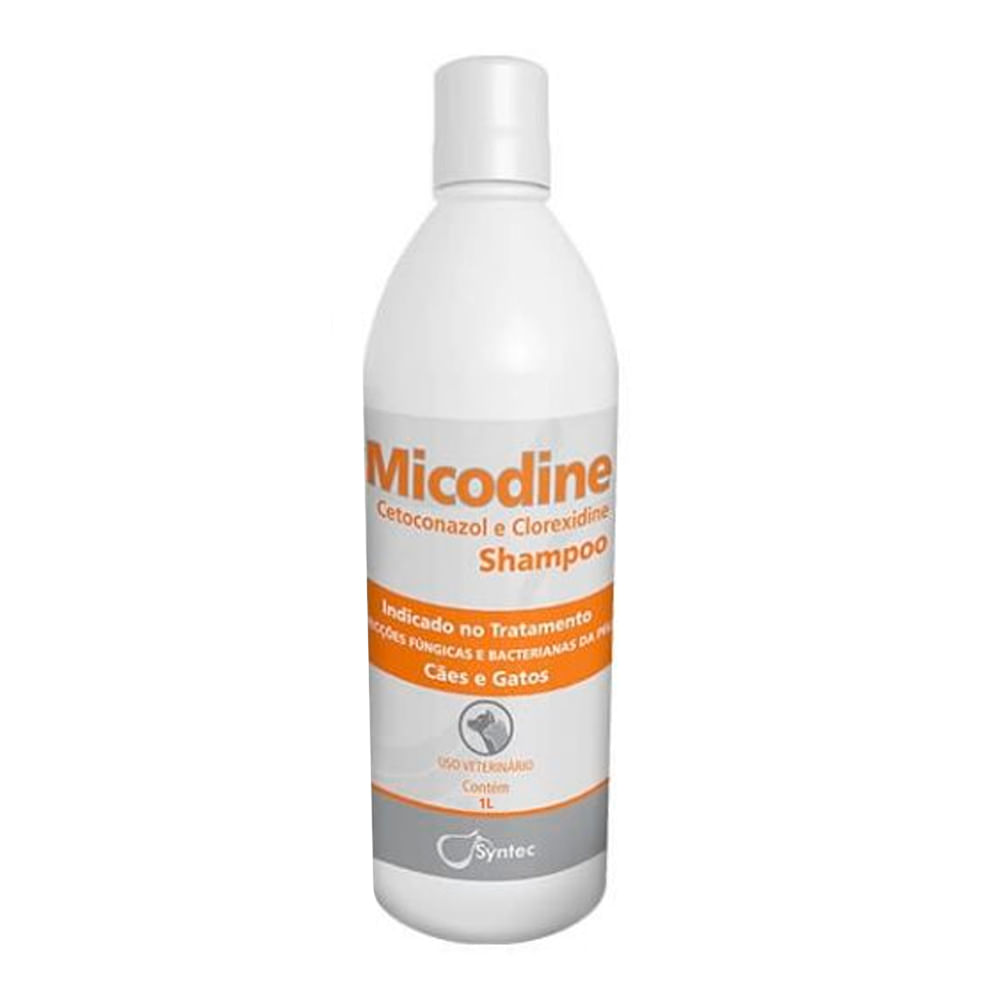 Shampoo Terapeútico Antibacteriano Micodine para Perros y Gatos 1L